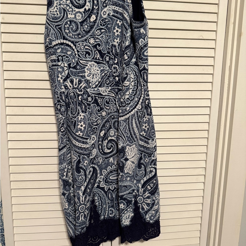 H&M Blue and White Patterned dress